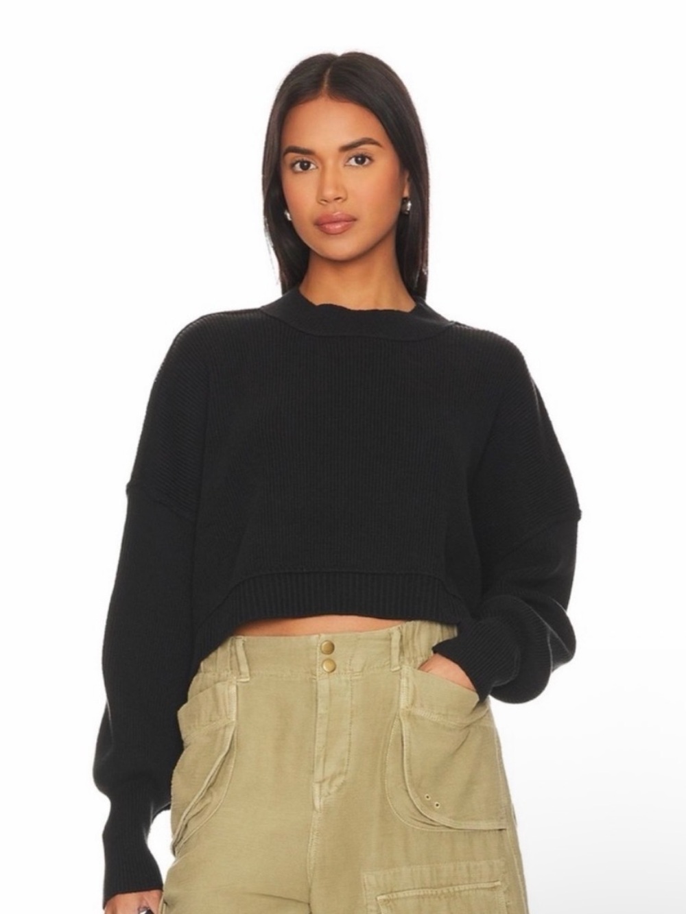 FP Easy Street Crop Pullover Size S